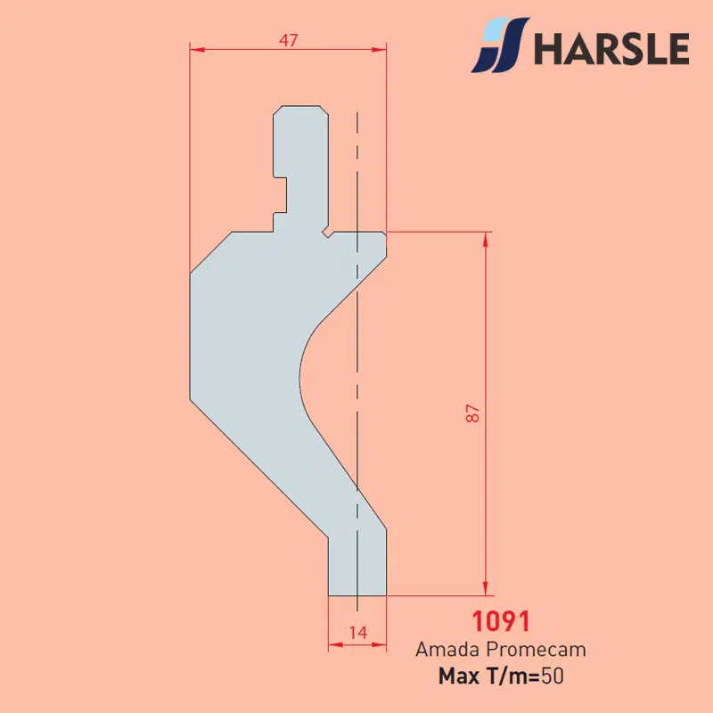 1091 1091 AMADA-PROMECAM Radius Tool Holder - Image 1
