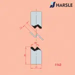 1143 7.5mm Z ขึ้นรูป Joggle Tool