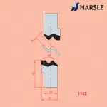 1145 9mm Z ขึ้นรูป Joggle Tool