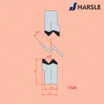 1148 12mm Z ขึ้นรูป Joggle Tool