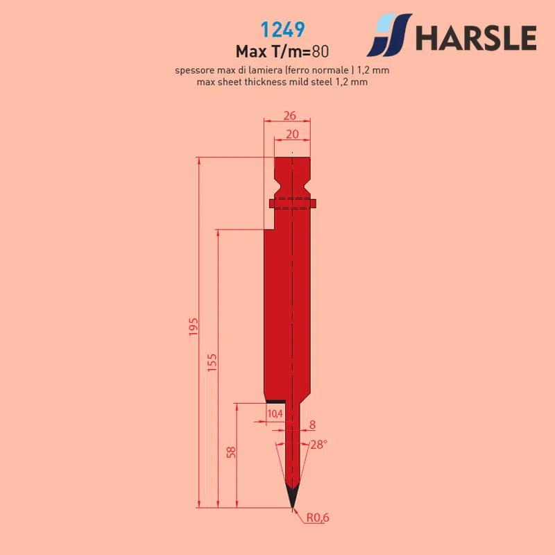1249 WILA-TRUMPF Hemming Punch - 이미지 1