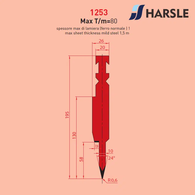 1253 BYSTRONIC-BEYELER Hemming Punch - 이미지 1