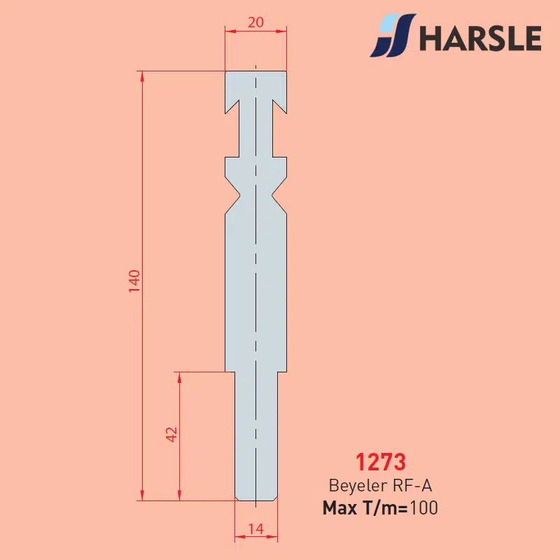 1273 1273 BYSTRONIC-BEYELER Radius Tool Holder - الصورة 1