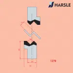 1278 13mm Z ขึ้นรูป Joggle Tool