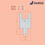 2115/2116 เม็ดมีดและที่จับไนลอน