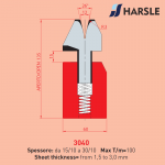 3040 AMADA-PROMECAM Штамп для кромки