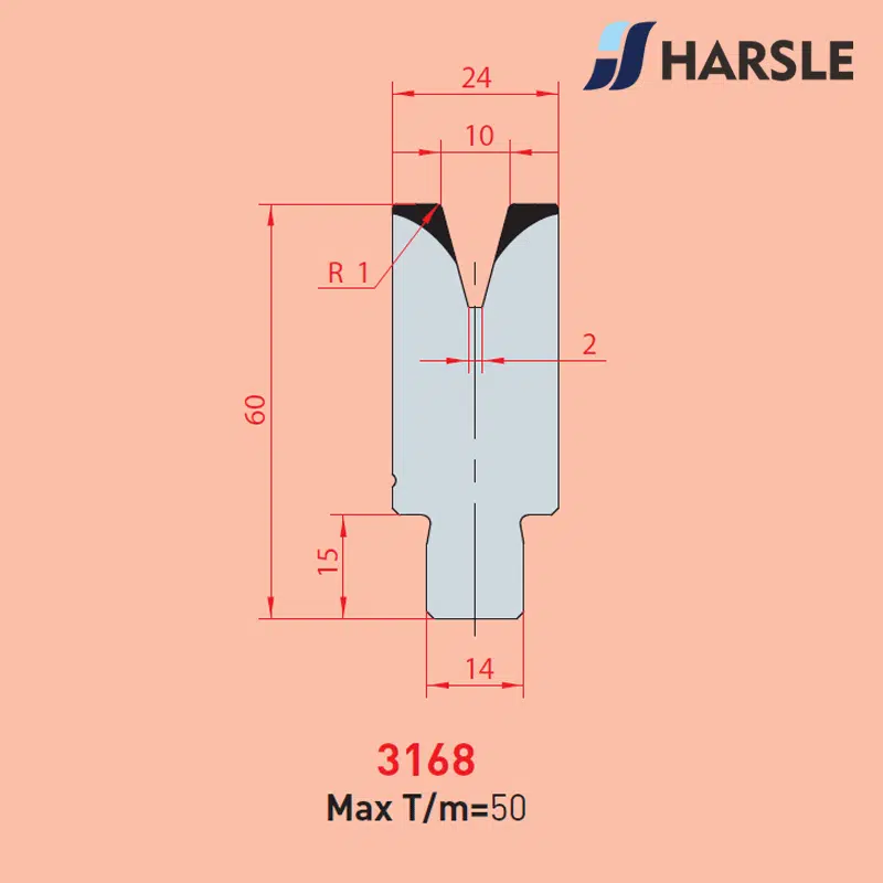 3168 AMADA-PROMECAM 1V Die - 이미지 1