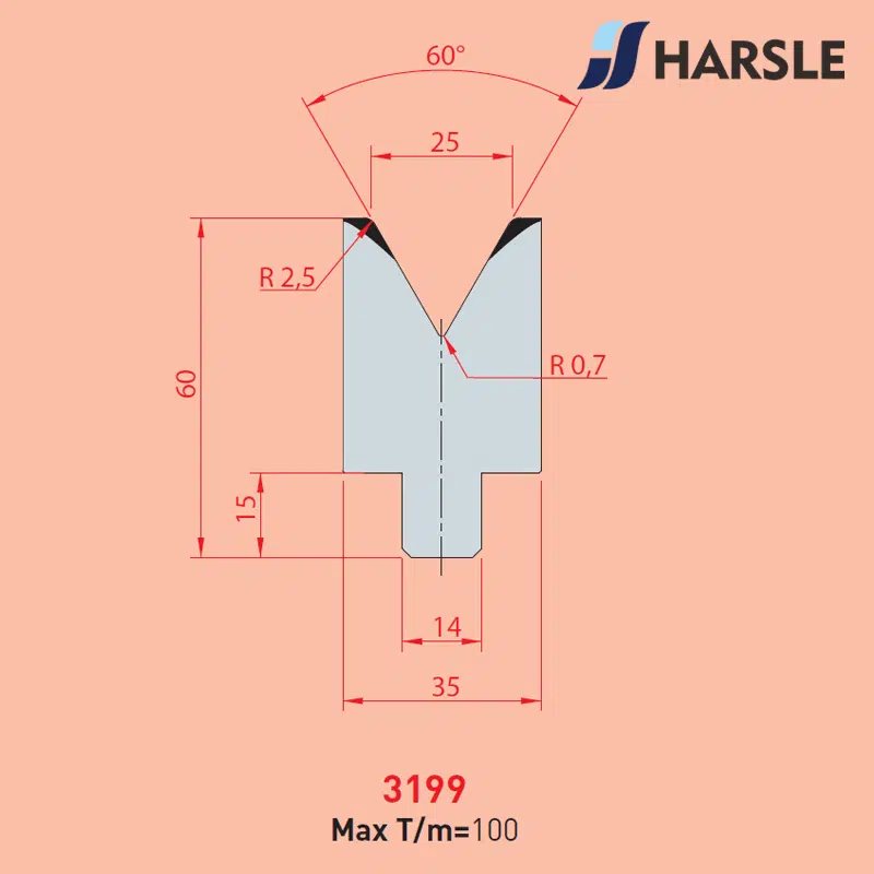 3199 AMADA-PROMECAM 1V Die - 이미지 1