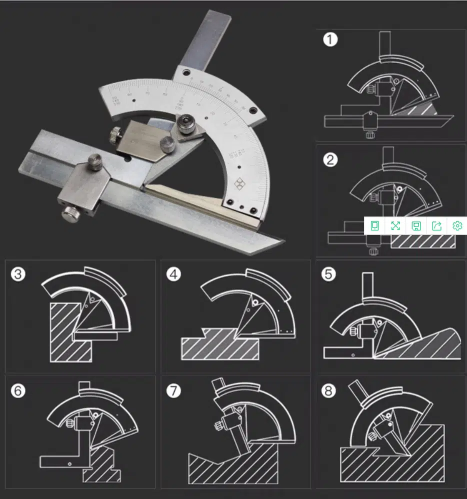 Universal Bevel Protractor 1 PROTRACTORS 2 1